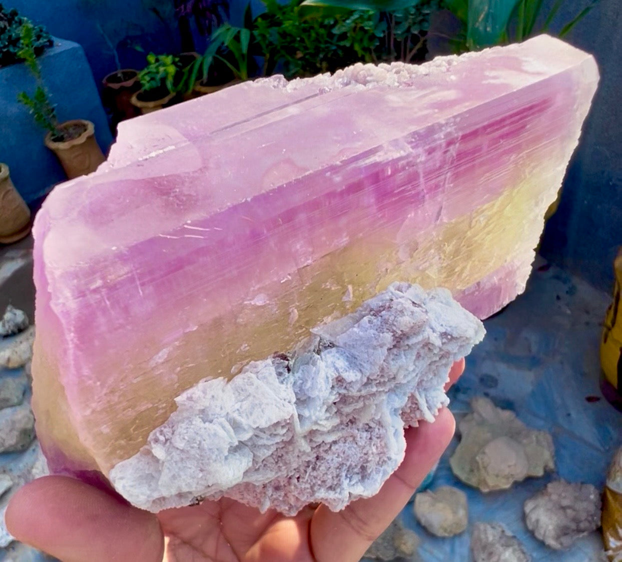 Spodumene var Kunzite with Cleavlandite Albite from Afghanistan, 1231 gram