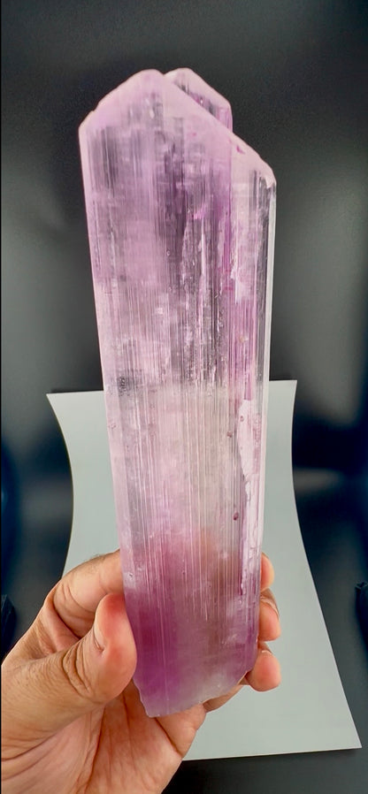 Natural Pink Kunzite Crystal from Afghanistan, 331 gram