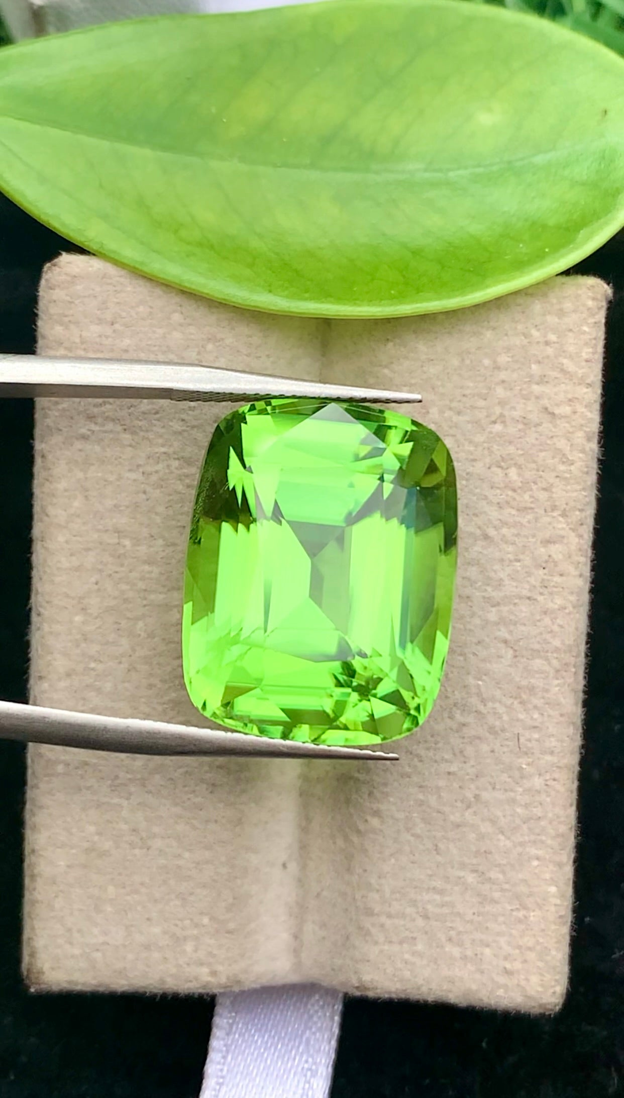Natural Green Peridot 26.25 Ct Cushion Cut – Pakistan Peridot Gemstone