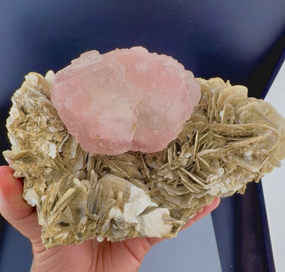 Pink Fluorite with Mica from Pakistan, 1619 gram