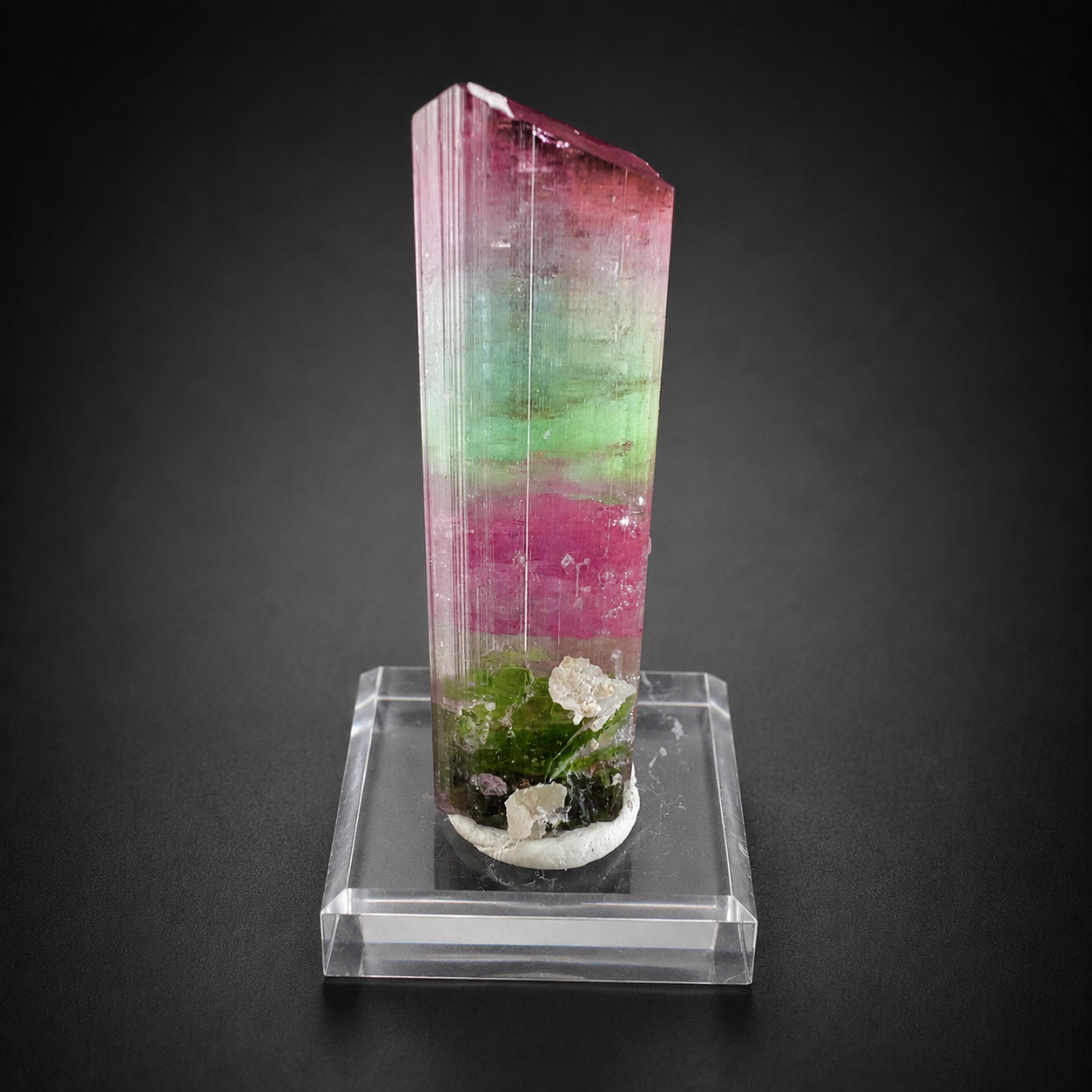 Multicolor Tourmaline Crystal from Paprok Afghanistan, 54 gram