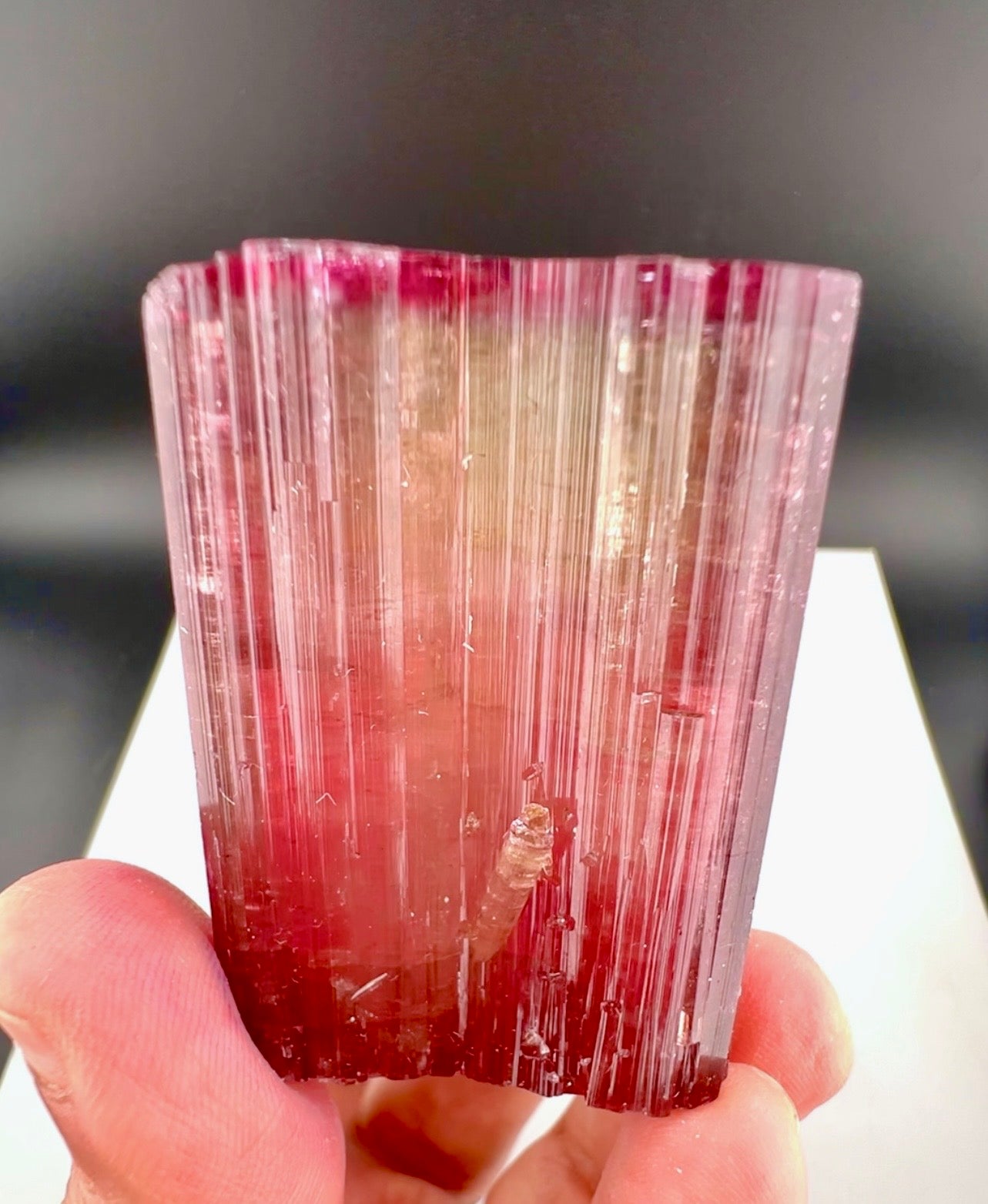 Red Tourmaline crystal from Afghanistan, 128 gram