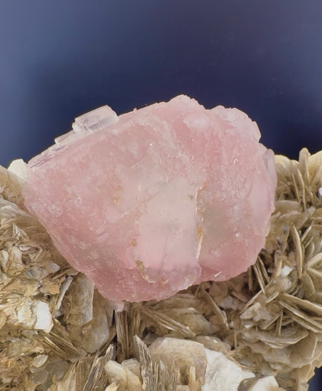 Pink Fluorite with Mica from Pakistan, 1619 gram