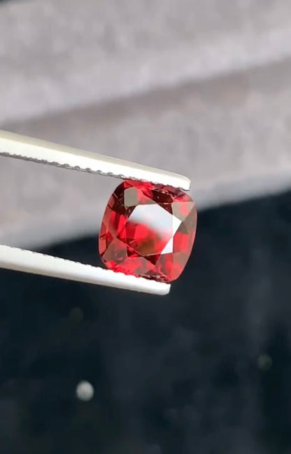 Vivid Red Spinel Gemstone, 2.05 carats From Burma