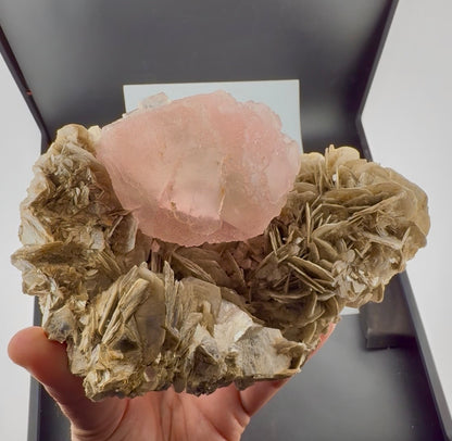 Pink Fluorite with Mica from Pakistan, 1619 gram