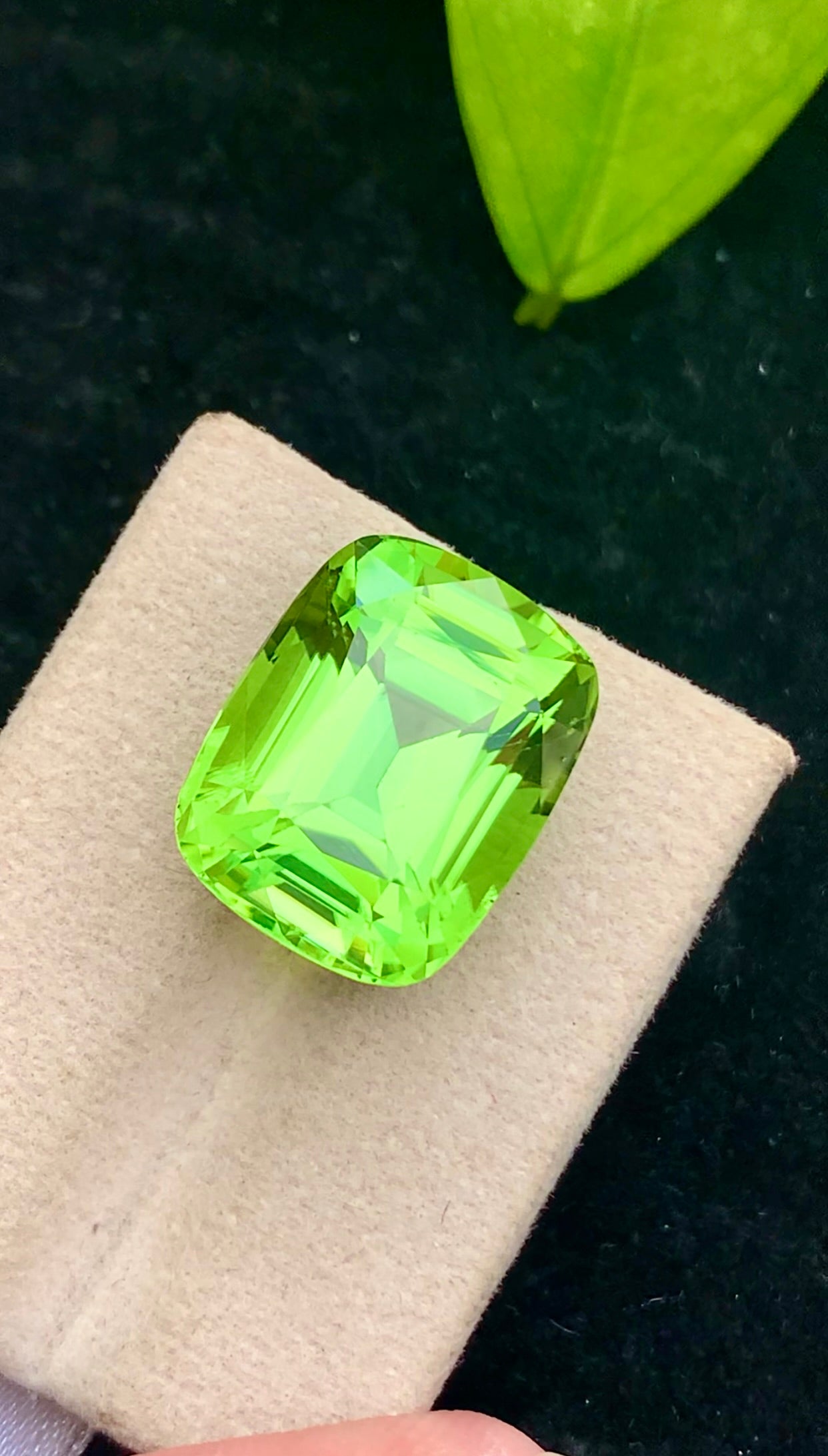 Natural Green Peridot 26.25 Ct Cushion Cut – Pakistan Peridot Gemstone