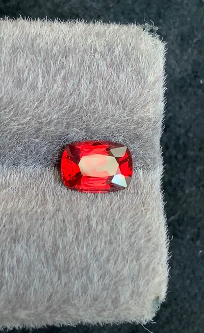 Vivid Red Spinel Gemstone, 1.55 carats From Burma
