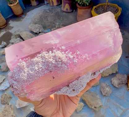 Spodumene var Kunzite with Cleavlandite Albite from Afghanistan, 1231 gram