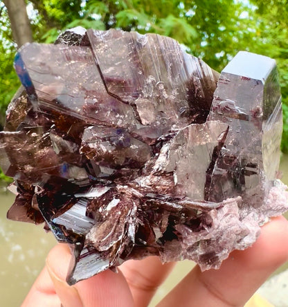 Axinite Crystals Specimen from Pakistan , 139 gram