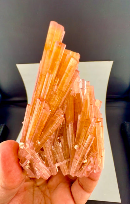 Orange Tourmaline Crystals Cluster , 224 gran
