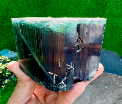 Blue Cap Tourmaline crystal from Afghanistan, 940 gram