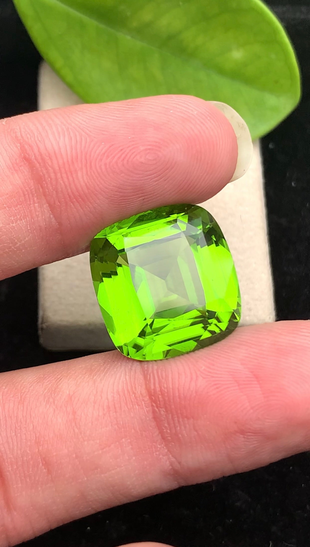 Natural Green Peridot 20.80 Ct Cushion Cut – Pakistan Peridot Gemstone