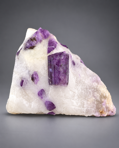 Purple Scapolite Crystals on Matrix from Afghanistan - 75 Grams