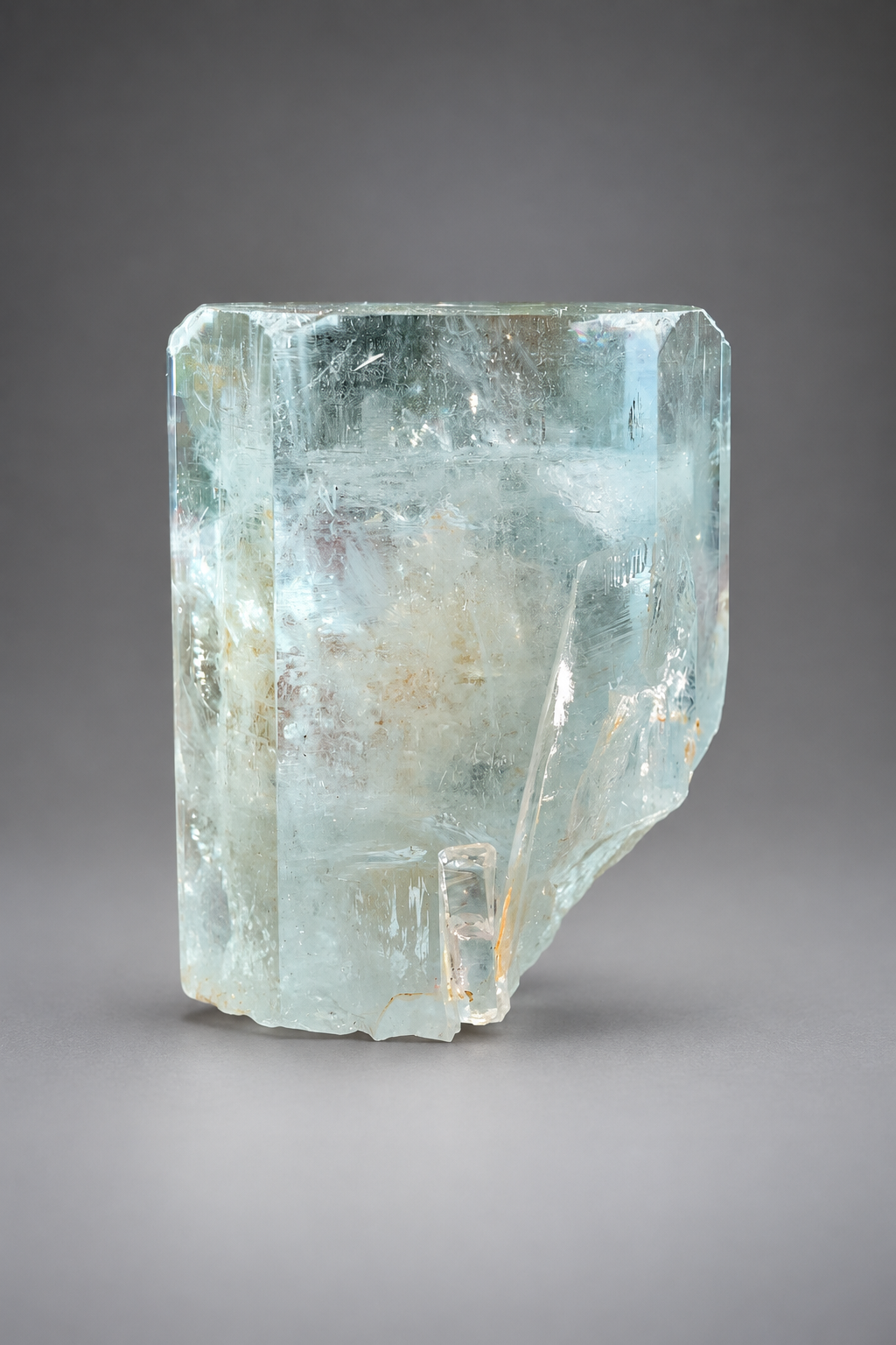 Aquamarine Crystal With Mica on Matrix From Pakistan - 41 Grams