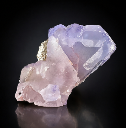 Bi-Color Fluorite Crystal With Mica From Afghanistan - 465 Grams