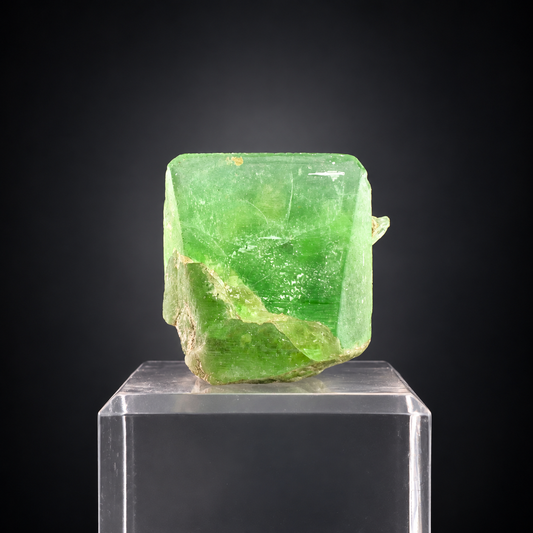 Lush Green Peridot Crystal From Pakistan - 29.70 Carats