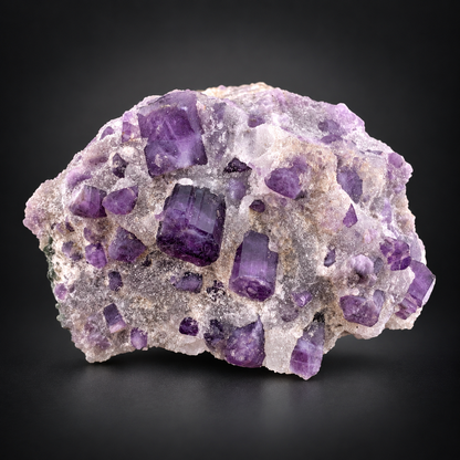 Purple Scapolite Crystal on Matrix from Afghanistan - 84 Grams