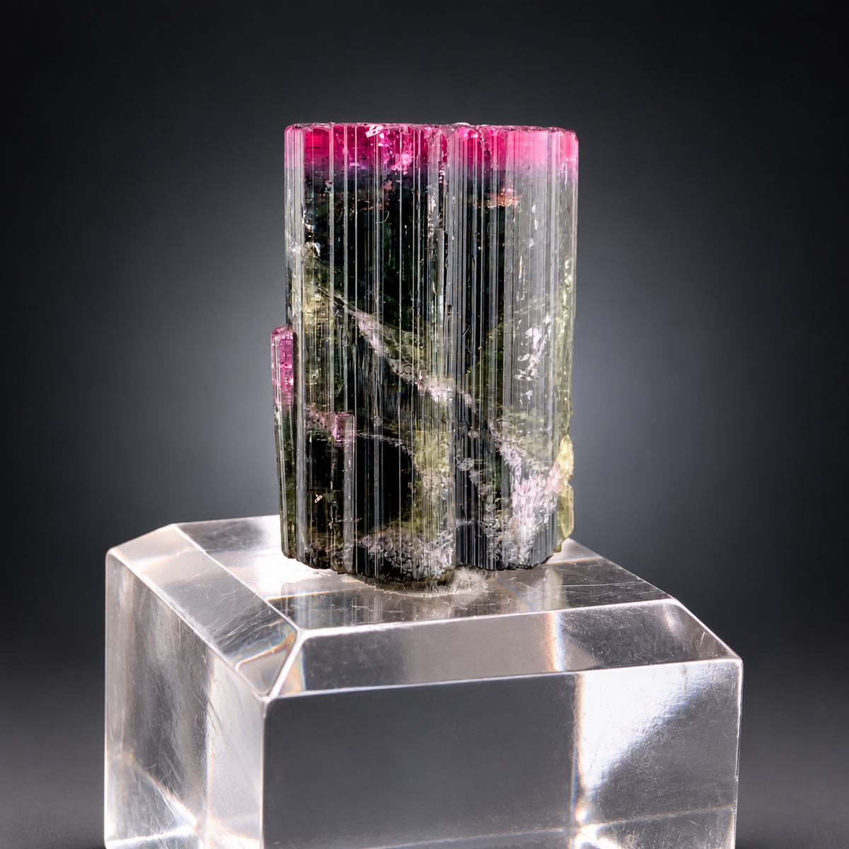 Bi-color Tourmaline Crystal From Afghanistan - 9 Grams