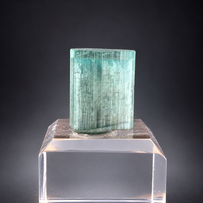 Rare Cats eye Green Tourmaline Crystal From Afghanistan - 23.80 Carats