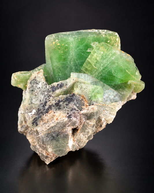 Lush Green Peridot Crystal From Pakistan - 80 Grams