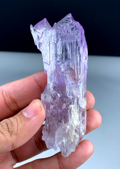 Complex kunzite termination close-up mountain formation
76 gram etched kunzite specimen Afghanistan