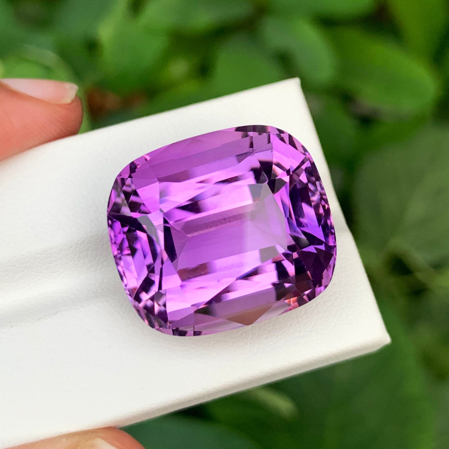 Natural purple Amethyst gemstone 46.20 ct
Cushion cut Amethyst loose stone
