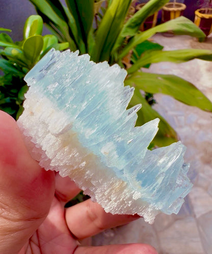AquaMorganite etched Crystal from Pakistan, 58 gram