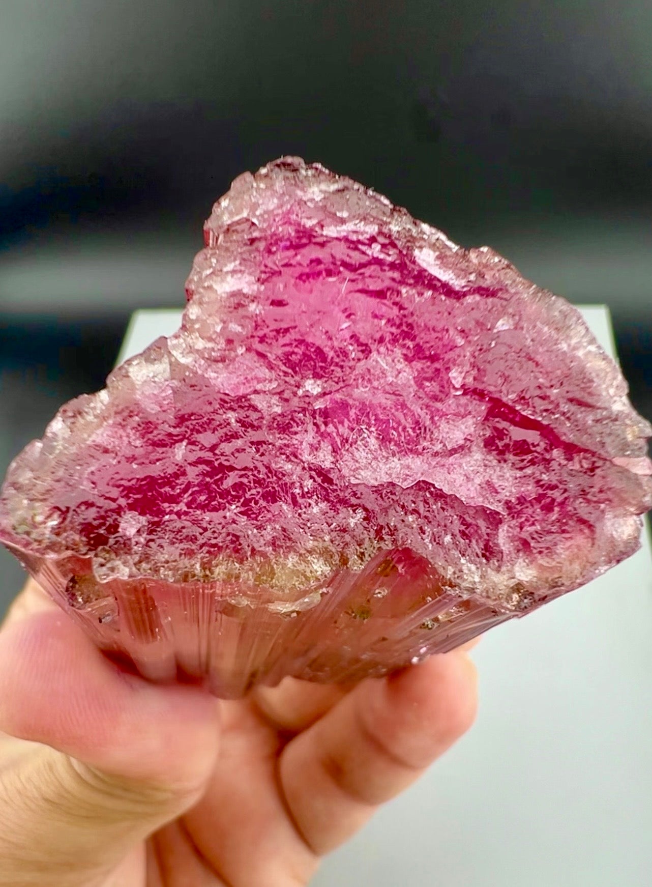 Red Tourmaline crystal from Afghanistan, 128 gram