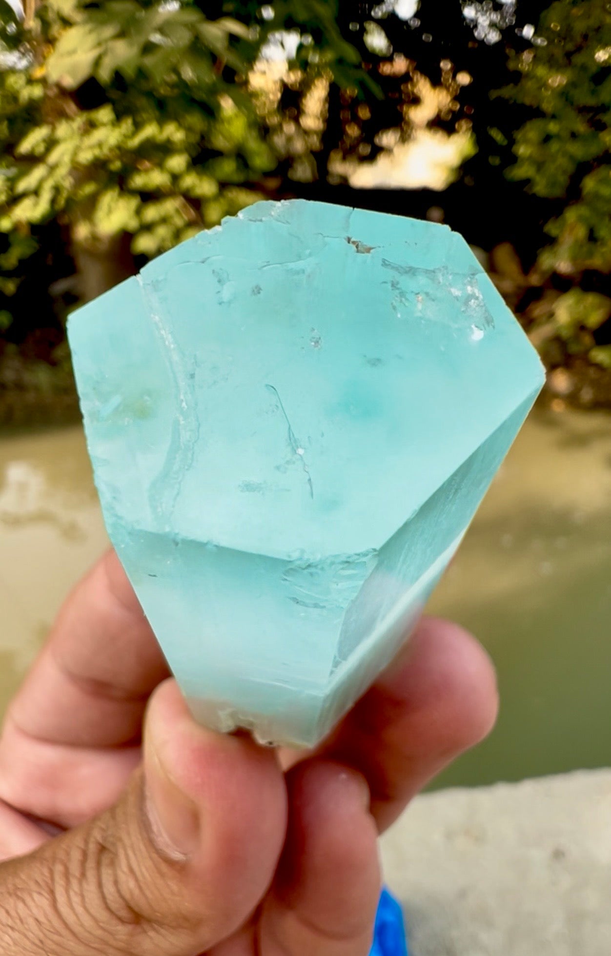 Aquamarine Crystal, Aquamarine Specimen from Pakistan, 68 gram