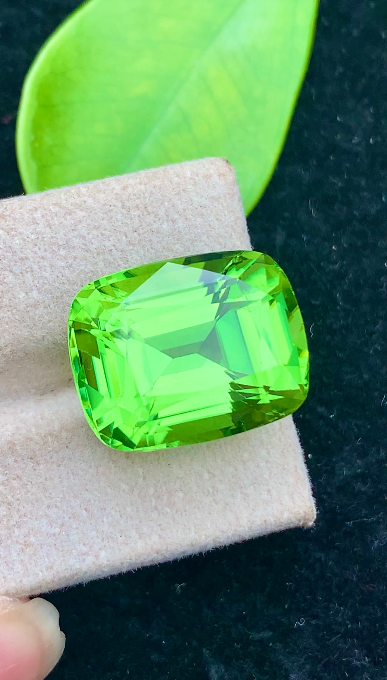 Natural Green Peridot 26.25 Ct Cushion Cut – Pakistan Peridot Gemstone