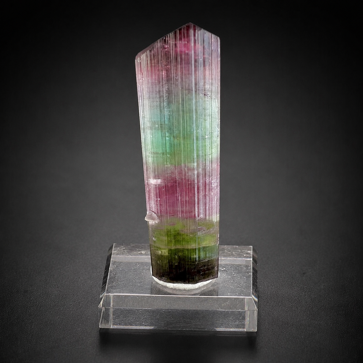 Multicolor Tourmaline Crystal from Paprok Afghanistan, 54 gram
