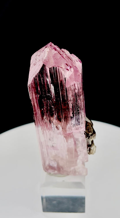 Pink Kunzite with Smoky Quartz from Afghanistan, 88 gram