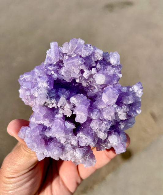 Purple Apatite Crystals Cluster from Afghanistan, 264 gram