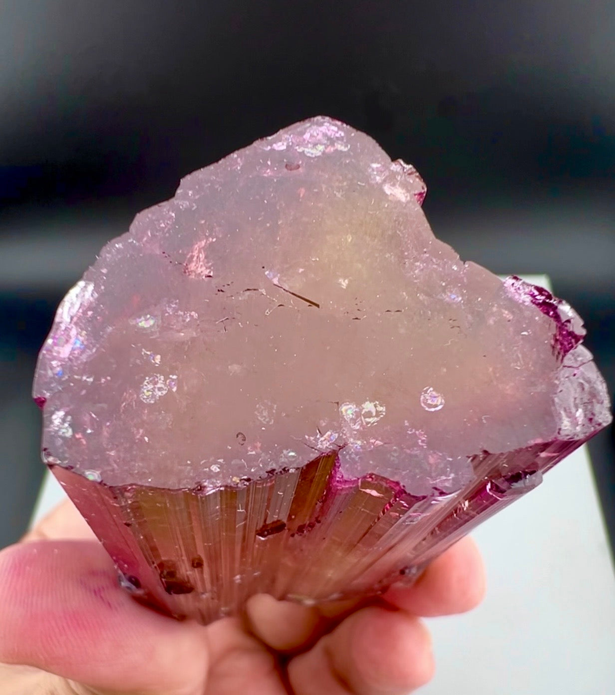 Red Tourmaline crystal from Afghanistan, 128 gram