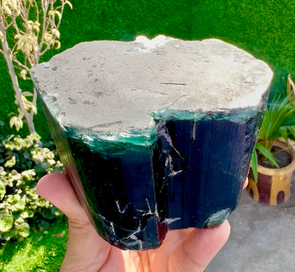 Blue Cap Tourmaline crystal from Afghanistan, 940 gram