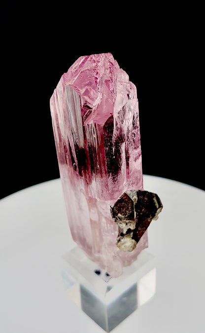 Pink Kunzite with Smoky Quartz from Afghanistan, 88 gram