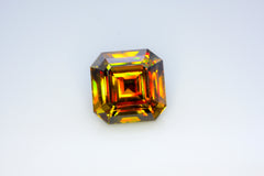 Sparkling Full Fire Titanite Sphene Gemstone, Loose Gemstone, Asscher Cut Faceted Rare Sphene - 28 CT