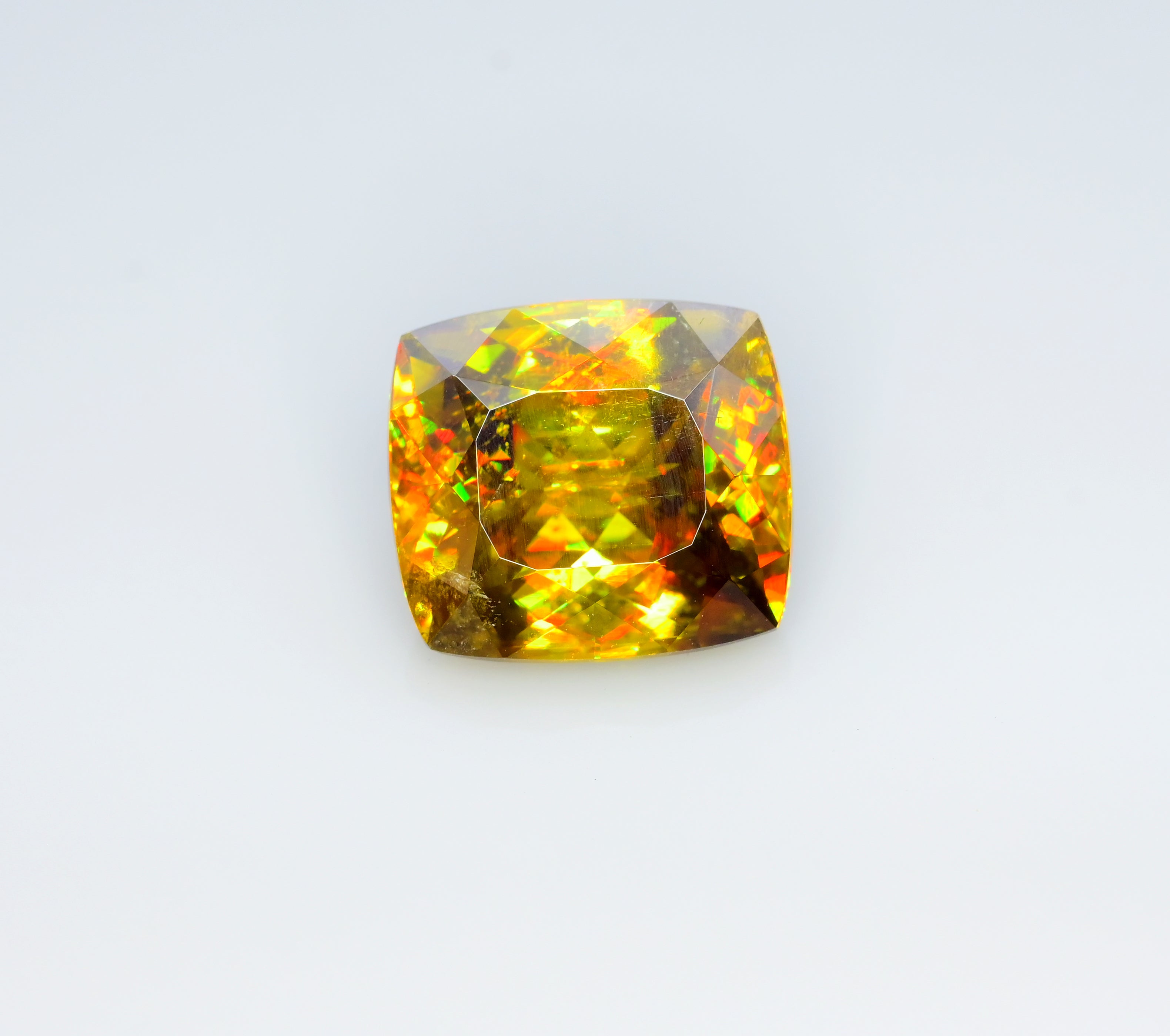 Sparkling Full Fire Titanite Sphene Gemstone, Sphene Faceted Cut Stone, Rare Sphene - 6.30 CT