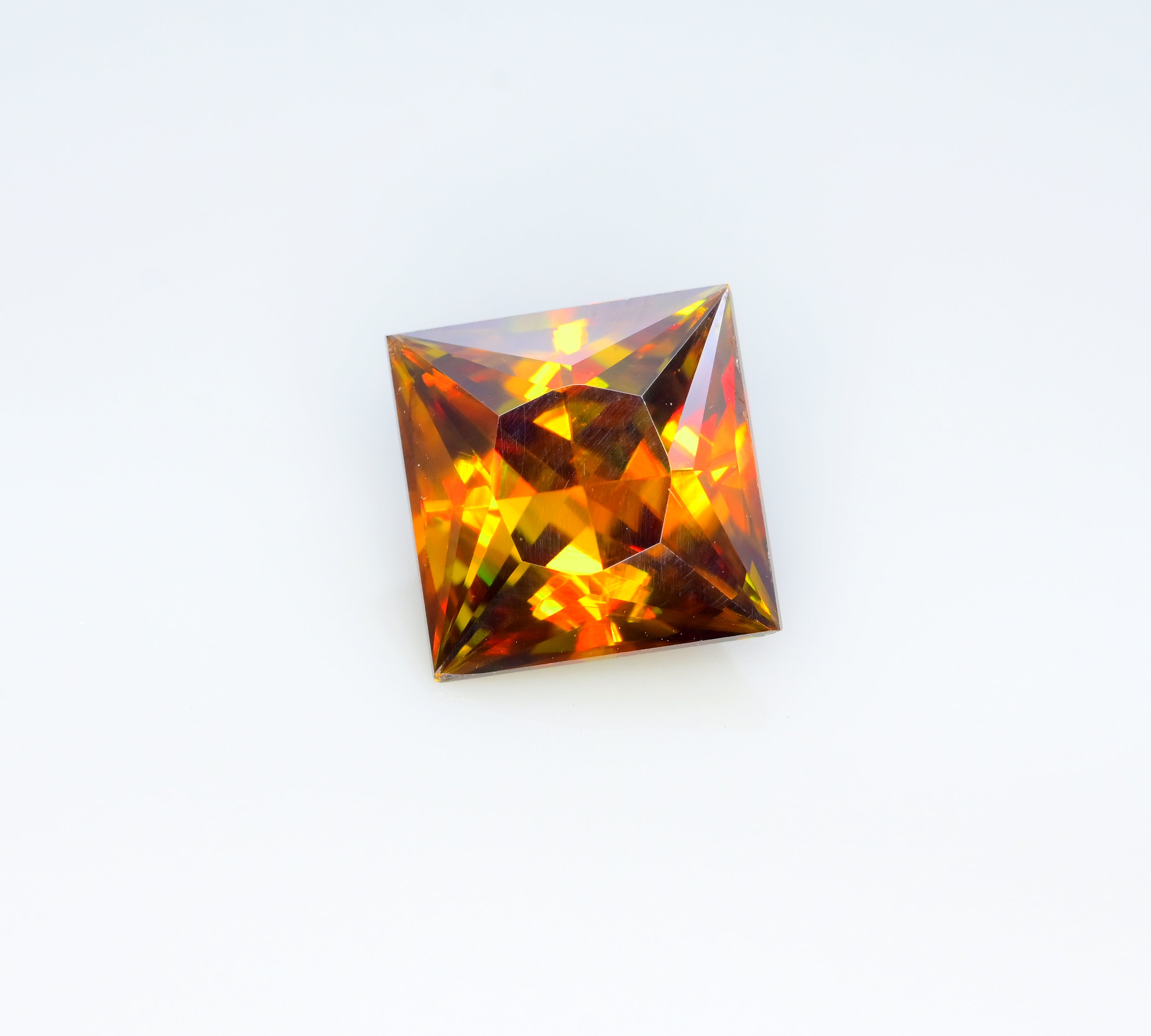 Sparkling Full Fire Titanite Sphene Gemstone, Loose Gemstone, Princes Cut Faceted Rare Sphene - 5.20 CT