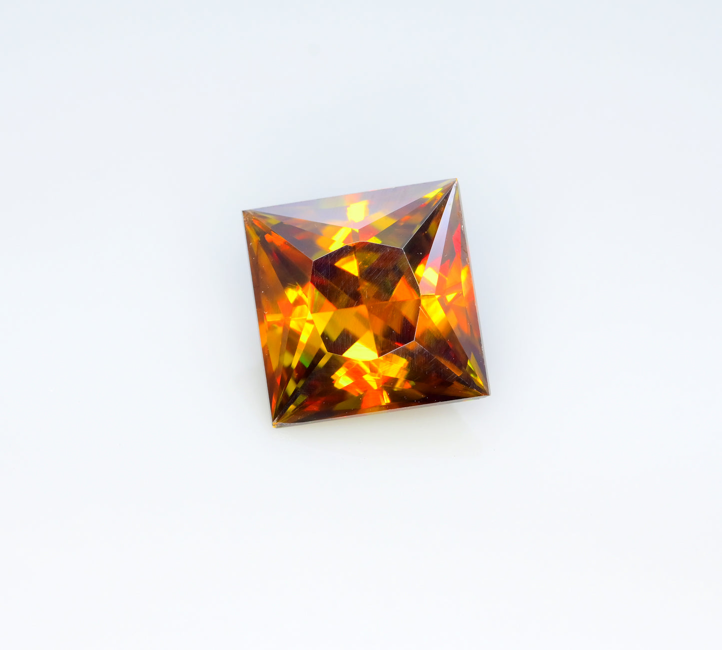 Sparkling Full Fire Titanite Sphene Gemstone, Loose Gemstone, Princes Cut Faceted Rare Sphene - 5.20 CT