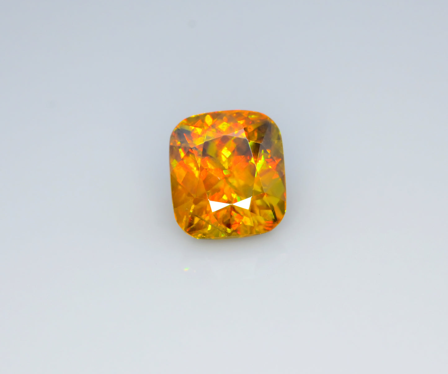 Sparkling Full Fire Titanite Sphene Gemstone, Loose Gemstone, Cusshion Cut Faceted Rare Sphene, Zagi Sphene - 6.05 CT