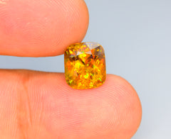 Sparkling Full Fire Titanite Sphene Gemstone, Loose Gemstone, Cusshion Cut Faceted Rare Sphene, Zagi Sphene - 6.05 CT