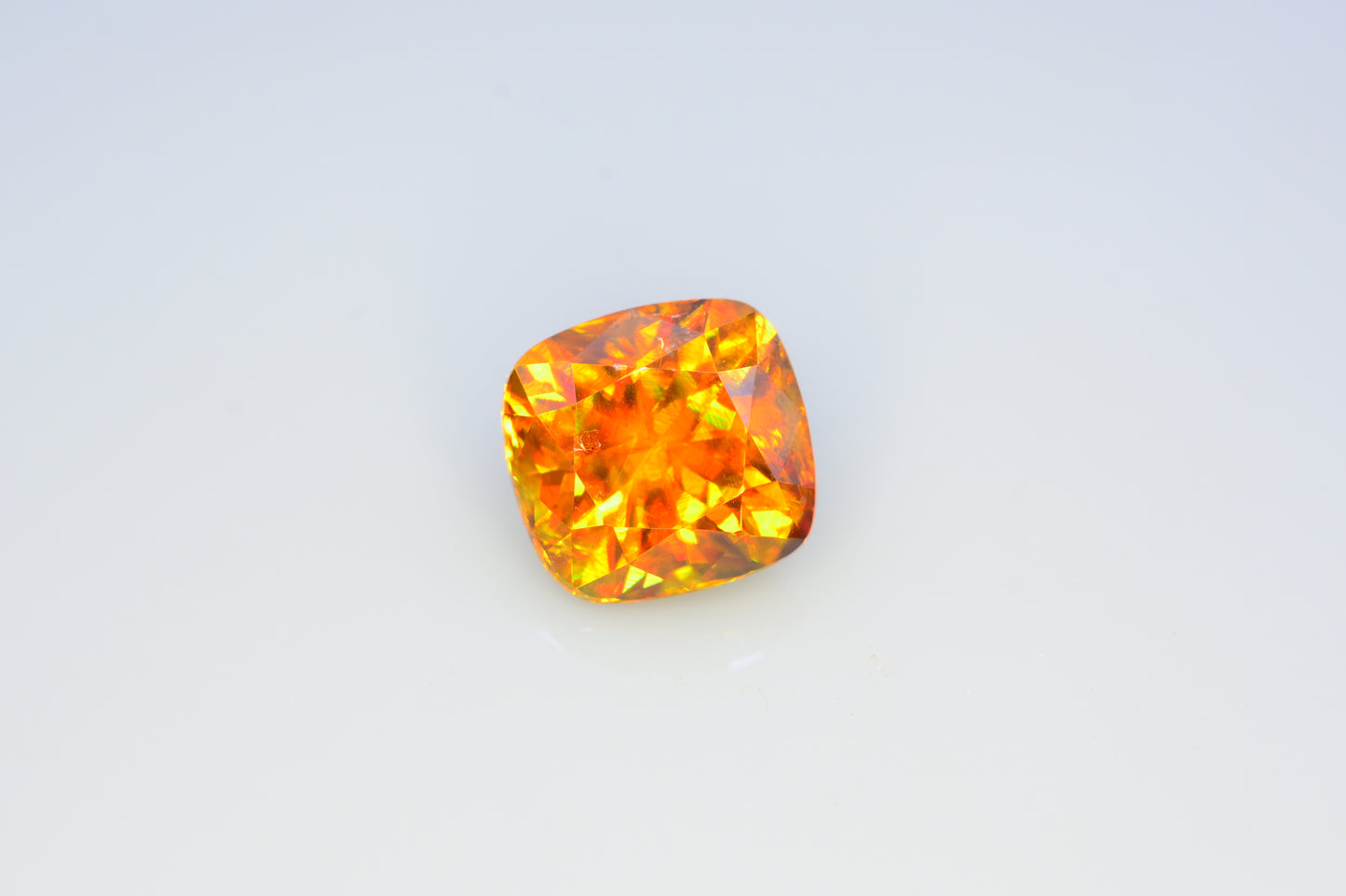 Full Fire Titanite Sphene Gemstone, Loose Gemstone, Cusshion Cut Faceted Sphene - 4.70 CT