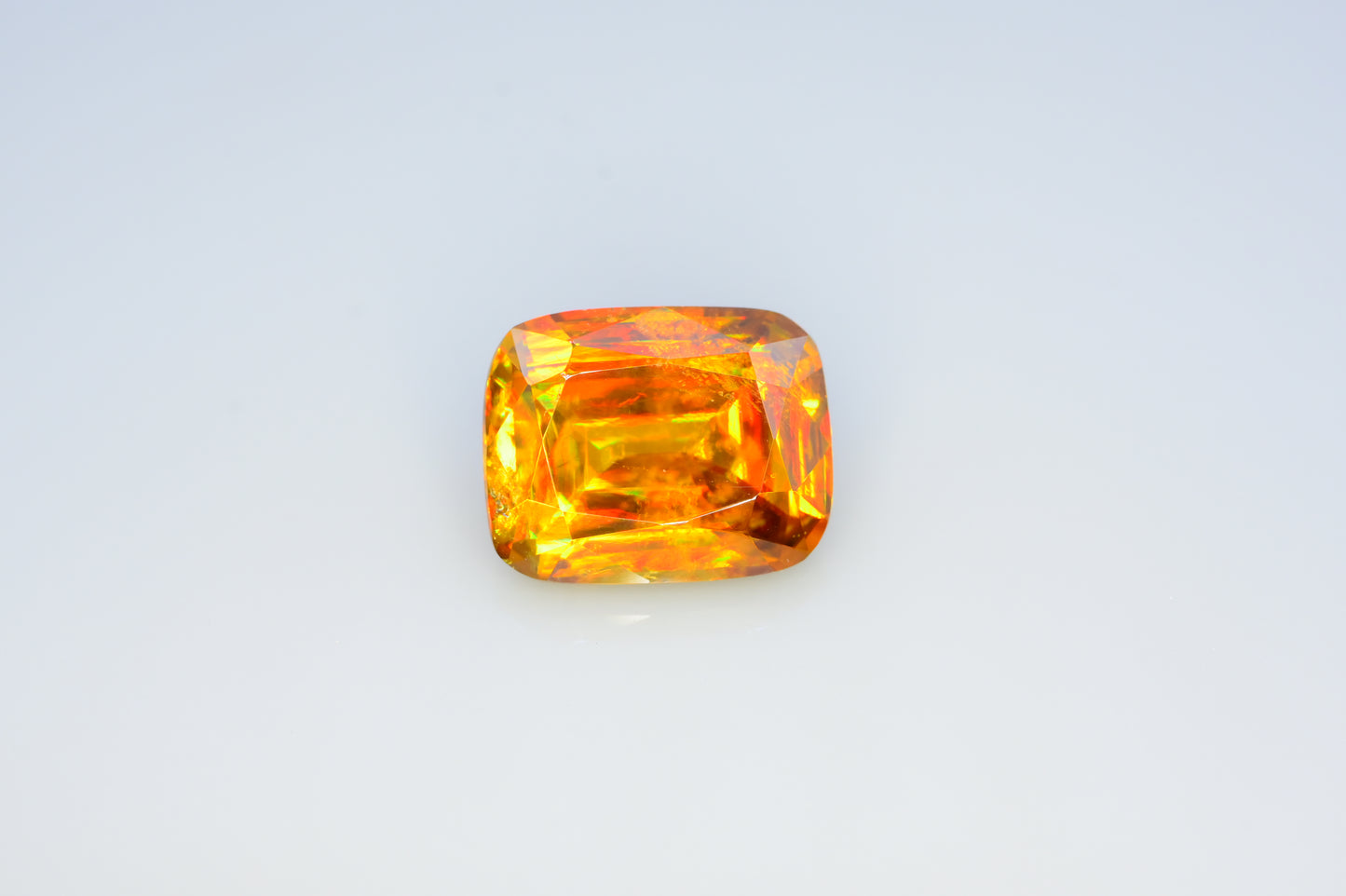 Full Fire Titanite Sphene Gemstone, Loose Gemstone, Cusshion Cut Faceted Sphene - 6.55 CT