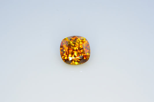 Shiny Full Fire Sphene Gemstone, Cusshion Cut Faceted Rare Sphene, Loose Gemstone - 4.95 CT