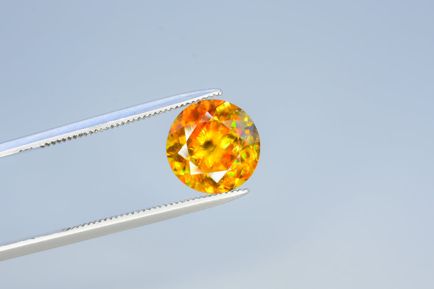 Sparkling Full Fire Sphene Titanite Gemstone With Strong Trichroism, Loose Gemstone, Cusshion Cut Faceted Rare Sphene - 2.65 CT