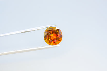 Round Shape Shiny Full Fire Sphene Gemstone, Faceted Rare Sphene, Loose Gemstone - 3.85 CT
