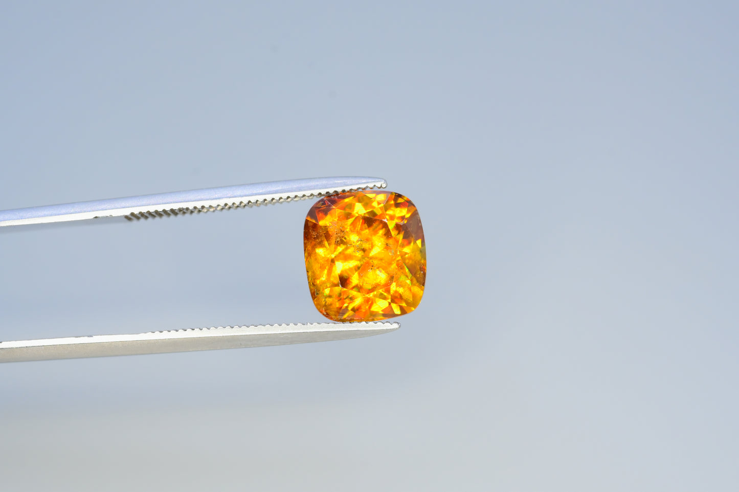 Full Fire Yellow Titanite Sphene Gemstone, Loose Gemstone, Cusshion Cut Faceted Rare Sphene - 3.05 carat