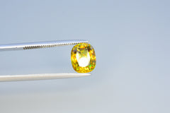 Sparkling Full Fire Sphene Titanite Gemstone With Strong Trichroism, Loose Gemstone, Cusshion Cut Faceted Rare Sphene - 1.90 CT