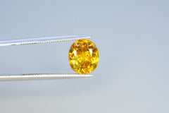 Sparkling Full Fire Sphene Titanite Gemstone With Strong Trichroism, Loose Gemstone, Oval Cut Faceted Rare Sphene - 1.80 CT